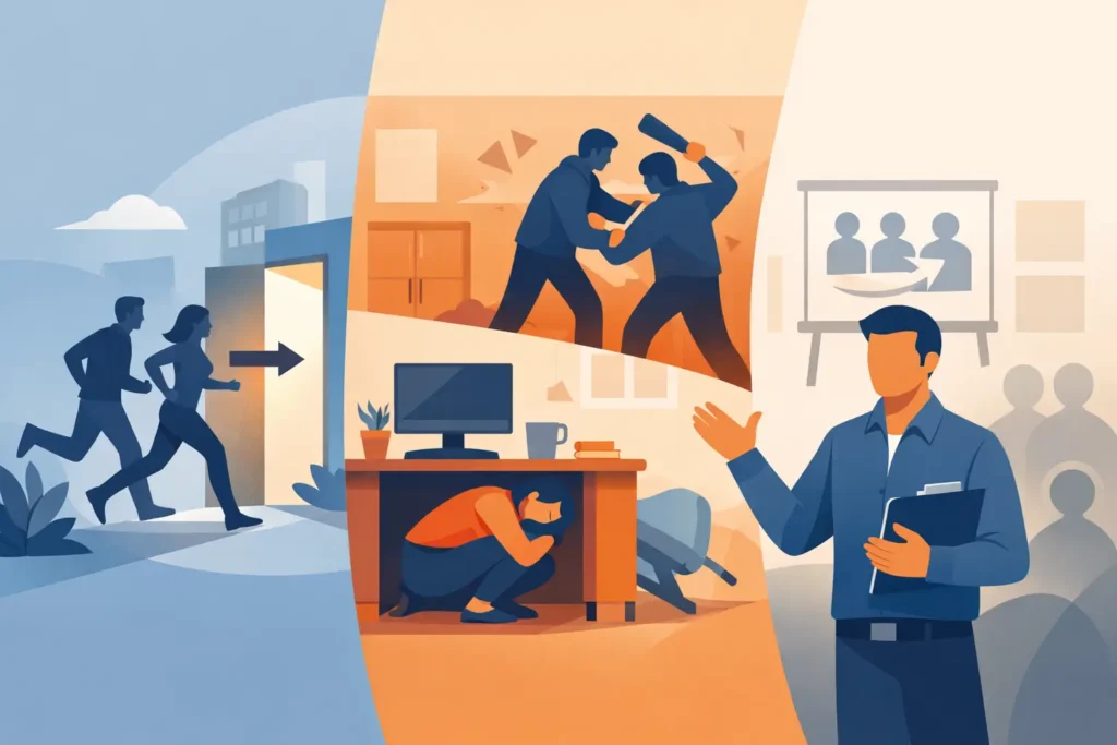 Run Hide Fight Train the Trainer Explained