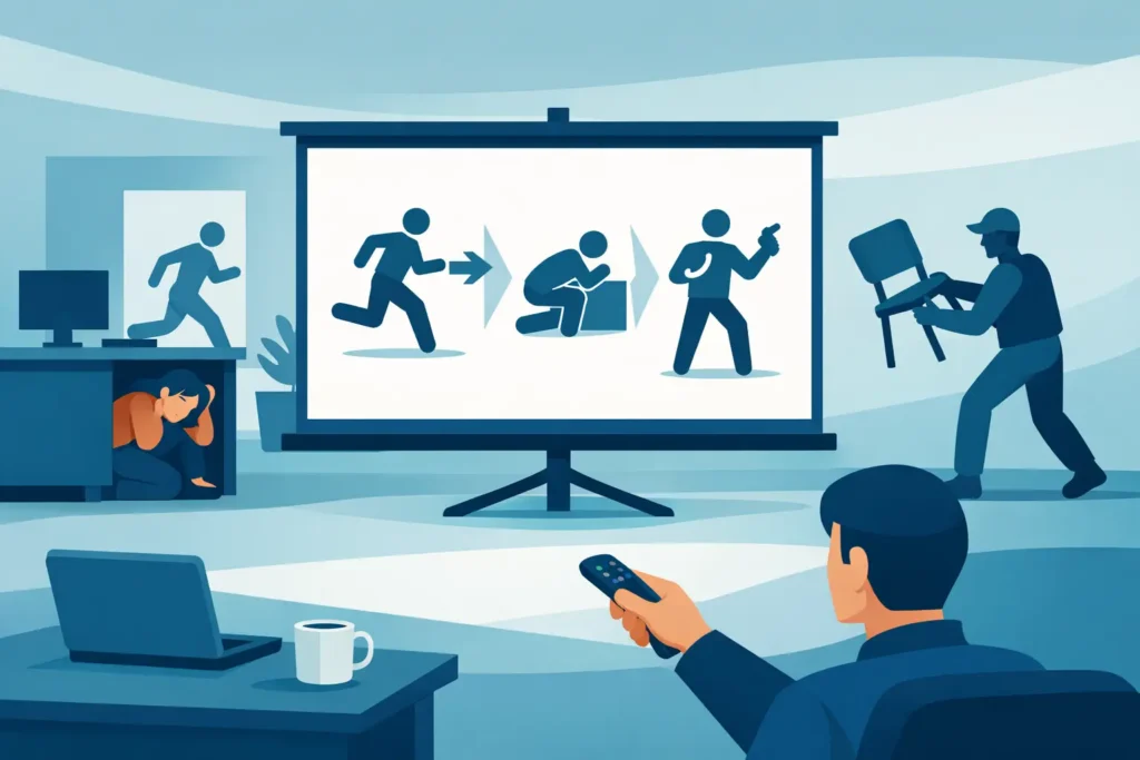 Run Hide Fight Training PowerPoint Done Right