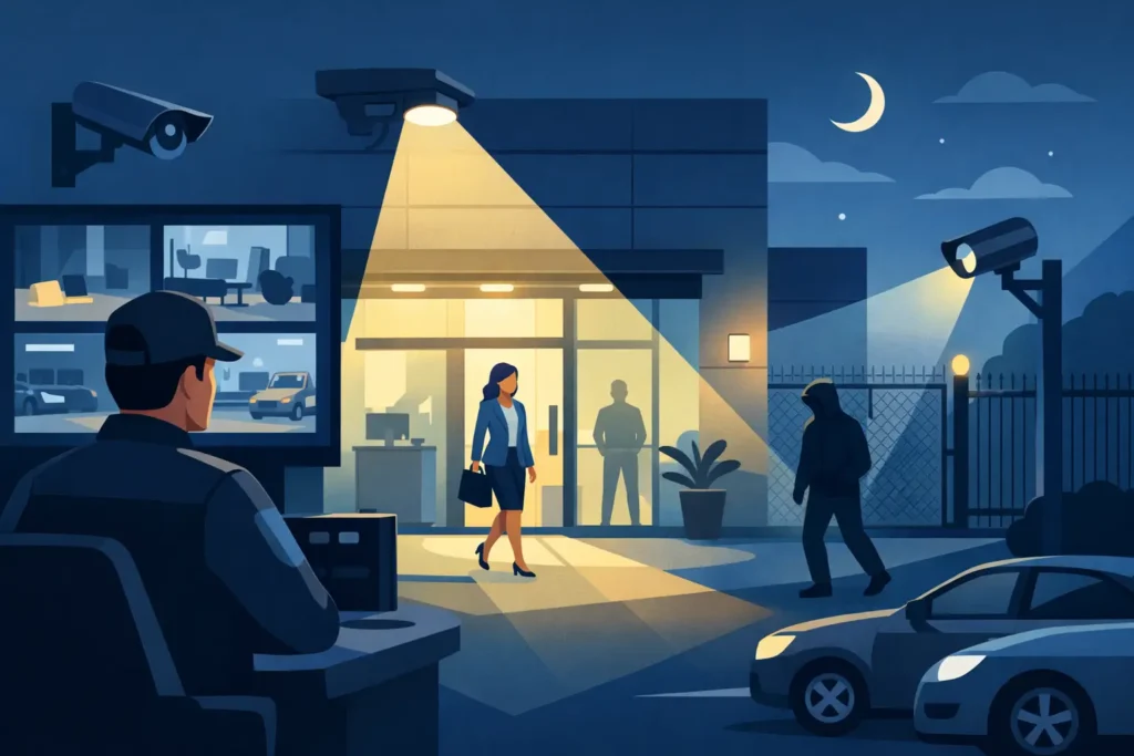 How to Improve Workplace Security Lighting