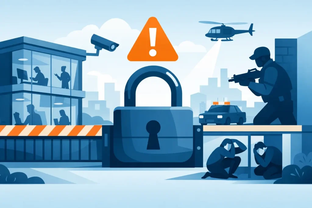 When Should Workplaces Lock Down During Threats?